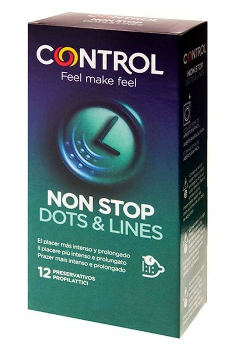 Condooms Non Stop Dots & Lines Control (12 uds)