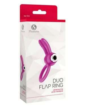 Penisring S Pleasures Duo Flap Roze